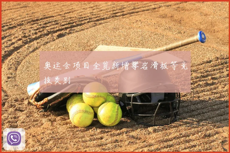 奥运会项目全览新增攀岩滑板等竞技类别